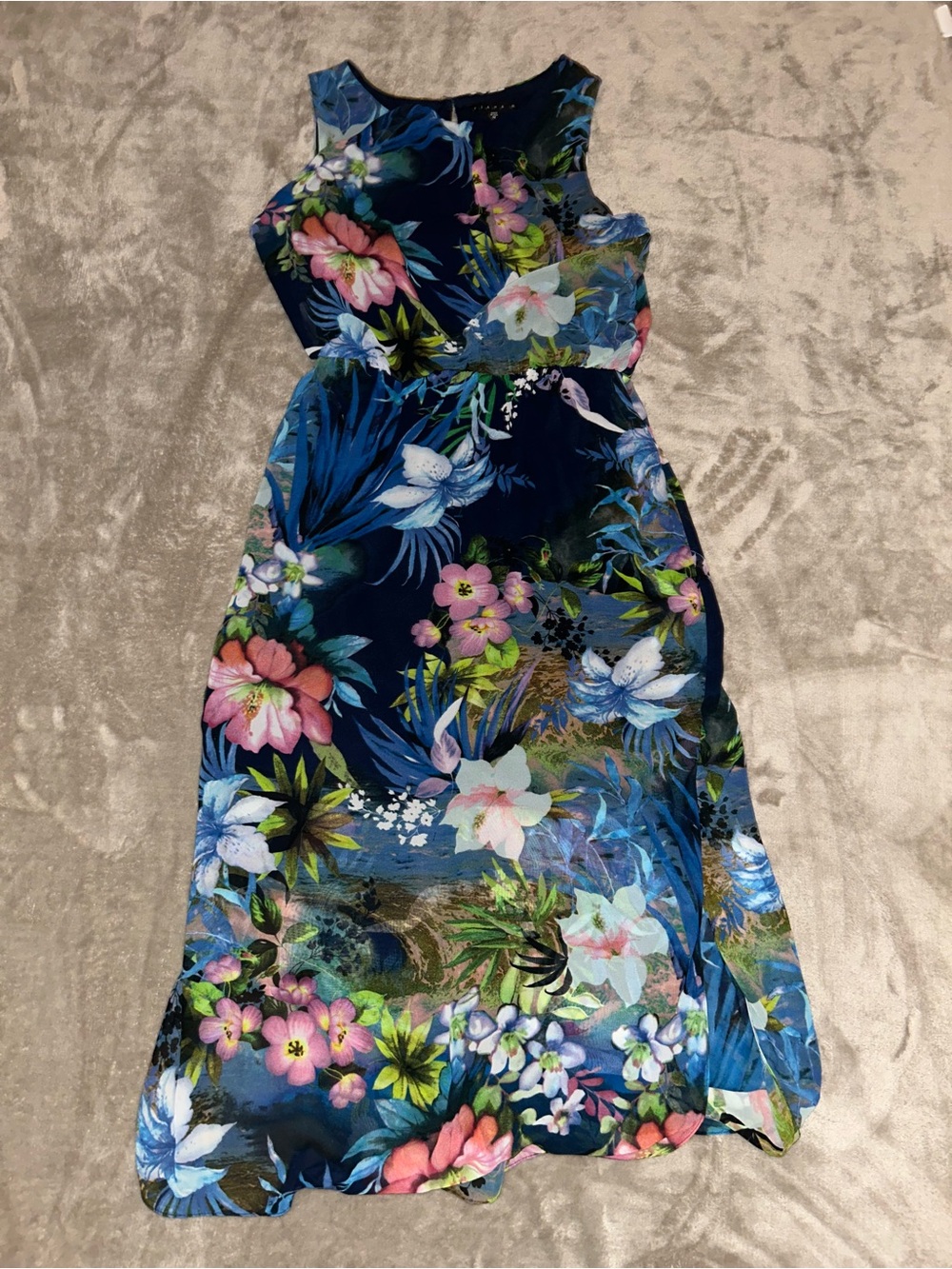 Tiana B. Navy Floral Dress Size M